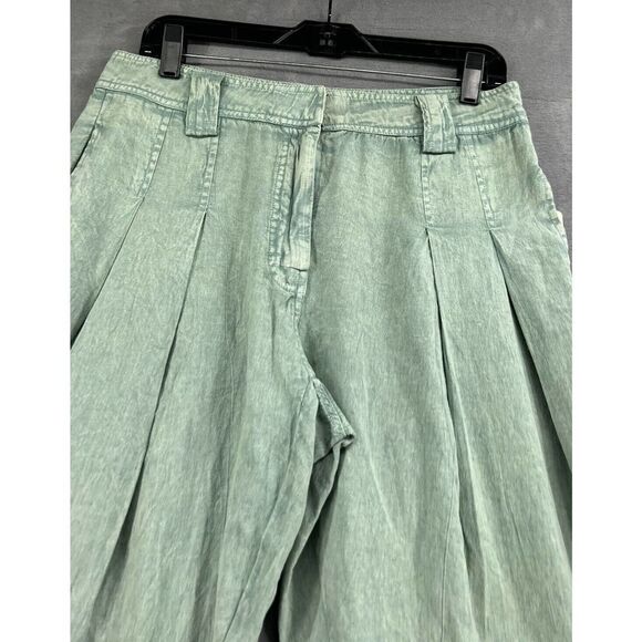 Free People One Chance Trousers Size 8 Low Slung Slouchy Pleated Pockets - Picture 4 of 9